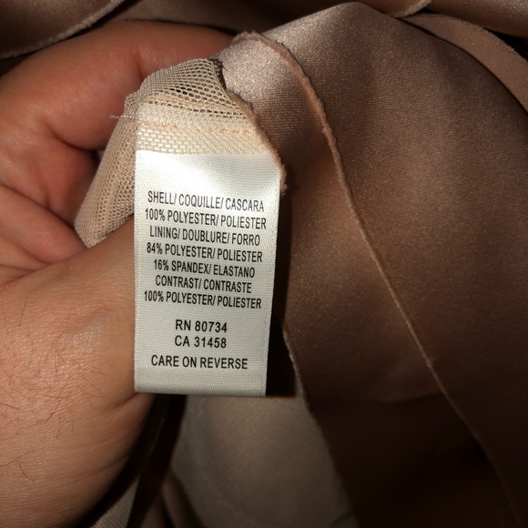 BCBG Maxazria Tiered Satin Halter Dress - Picture 5 of 6